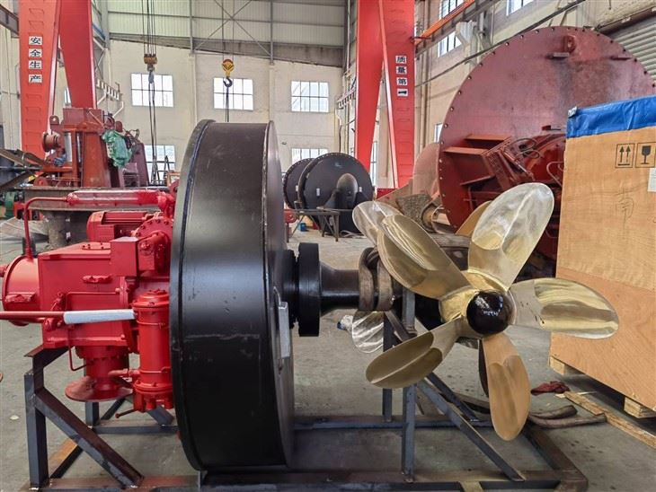 Marine Well Mounted Azimuth Thruster, Counter Rotating Propellers Approved By BV suppliers